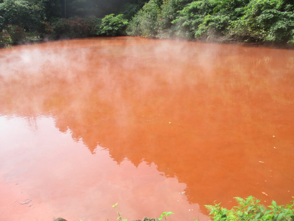 別府 血の池地獄で地獄を体験 赤い池と無料の足湯 21年 さんふらわあ旅行記 その7 観光名人旅行記ブログ